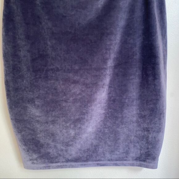 ARITZIA TALULA Purple Velvet Bodycon Casual Classic Mini Skirt Size Small - Picture 7 of 11